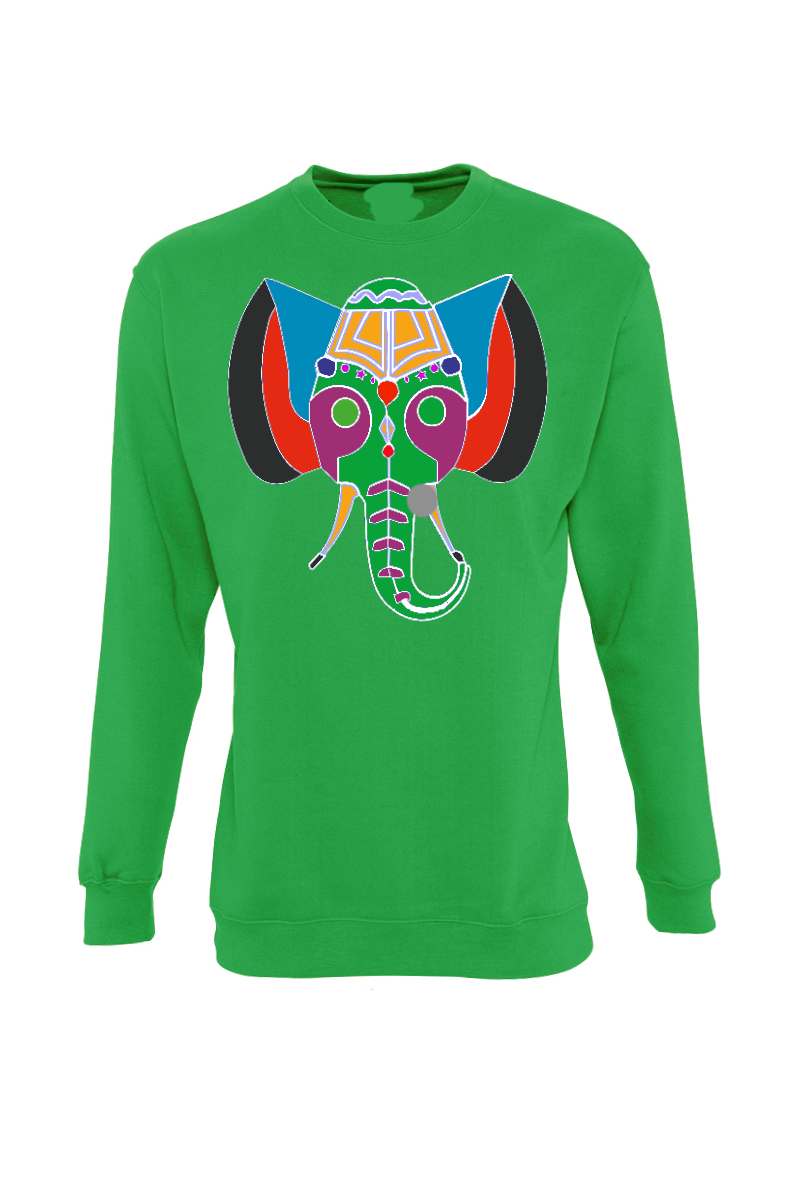 Sudadera con elefante estampado